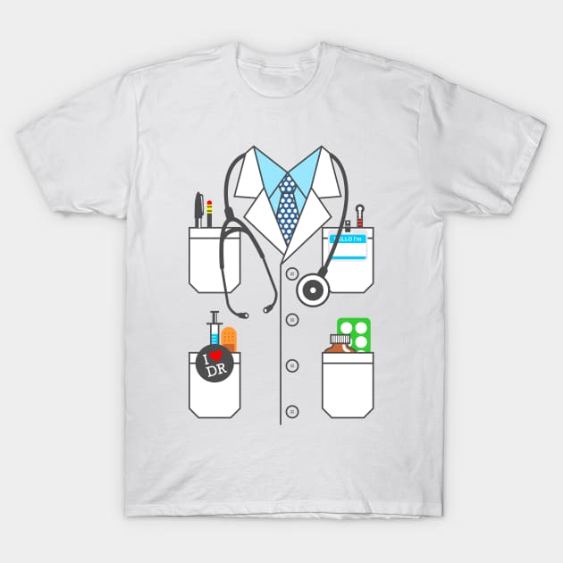 Doctor Costume Lab Coat Cosplay T-Shirt by teevisionshop